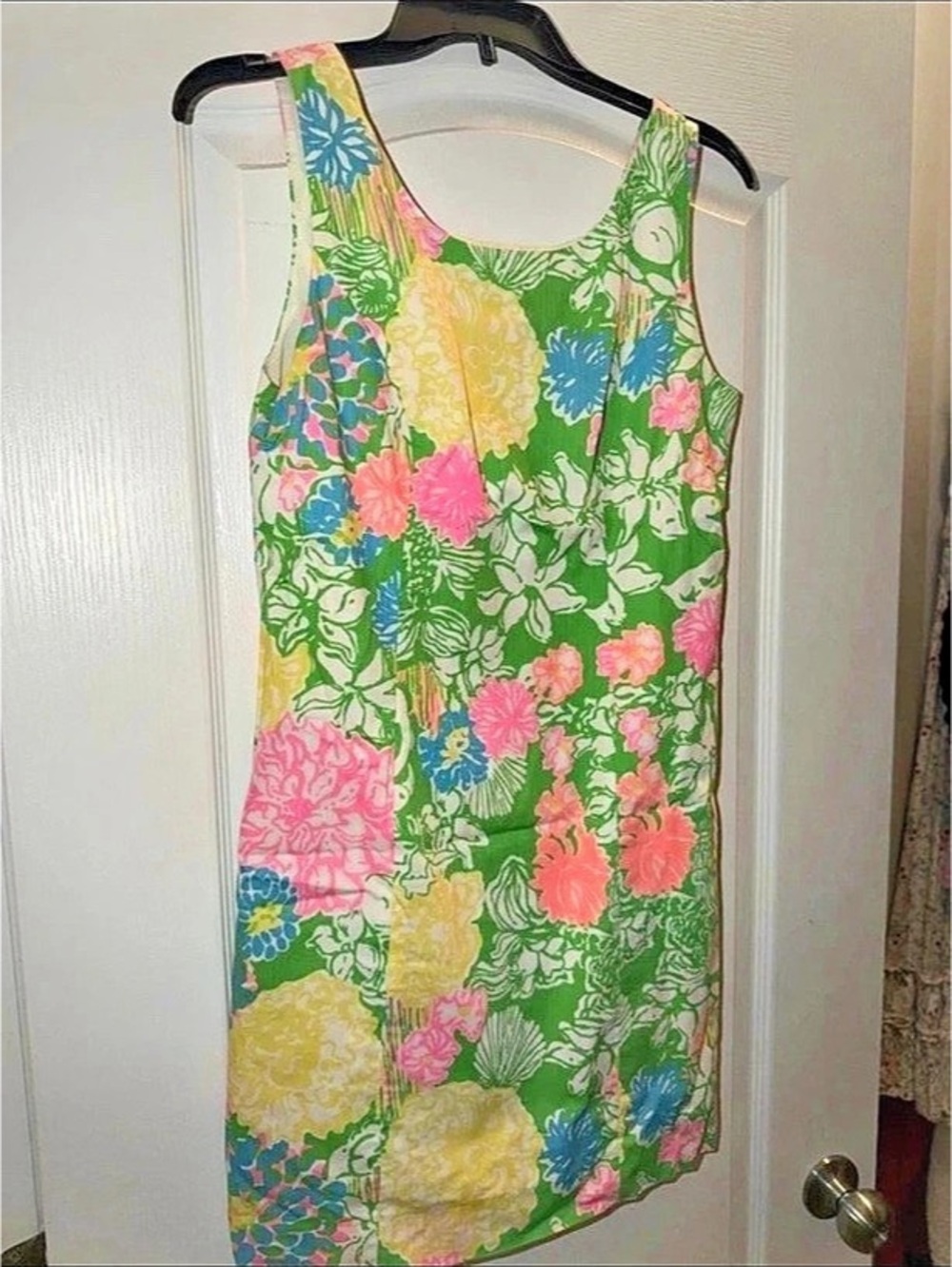 Lilly Pulitzer Floral Mini Dress in Green & Pink